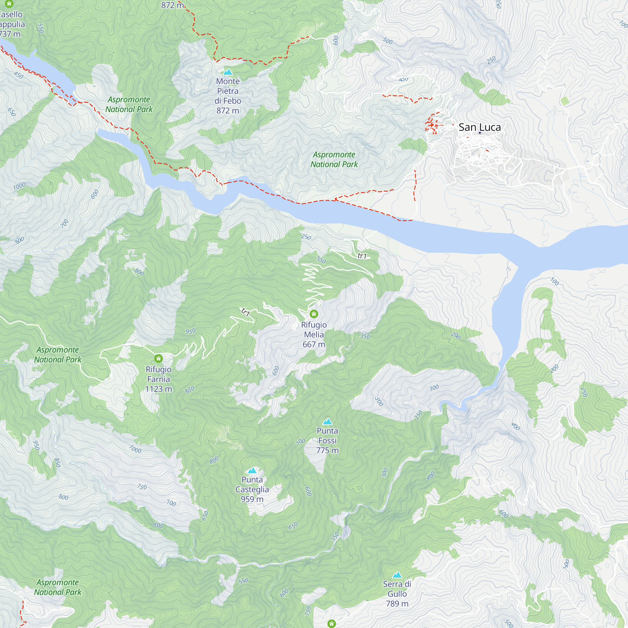 Rifugio Melia map