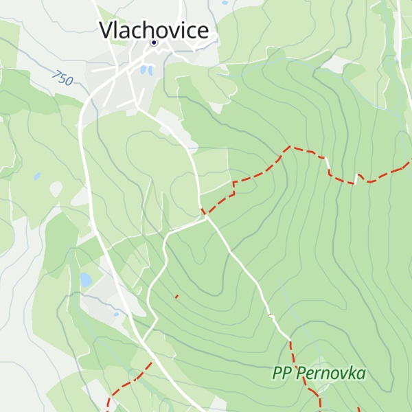 Map of Bílá skála