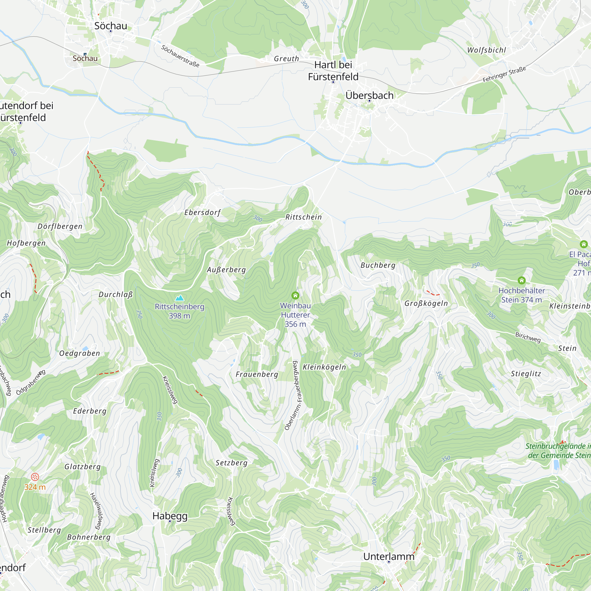 Weinbau Hutterer map