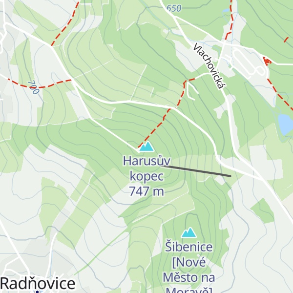 Map of Harusův kopec