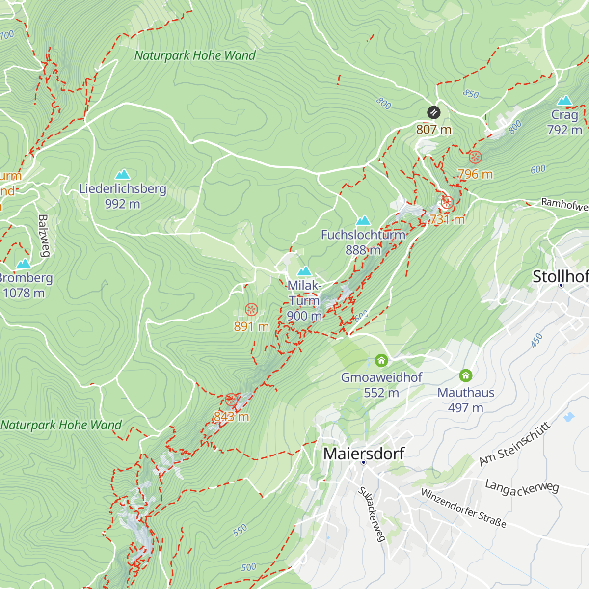 Ortlerhütte map