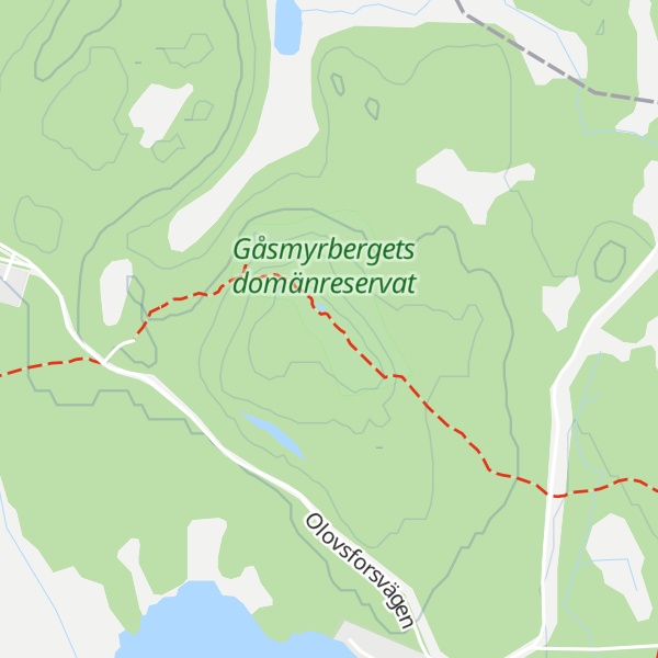 Map of Gåsmyrberget