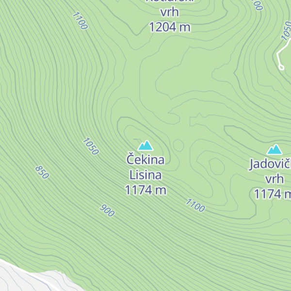 Map of Čekina Lisina