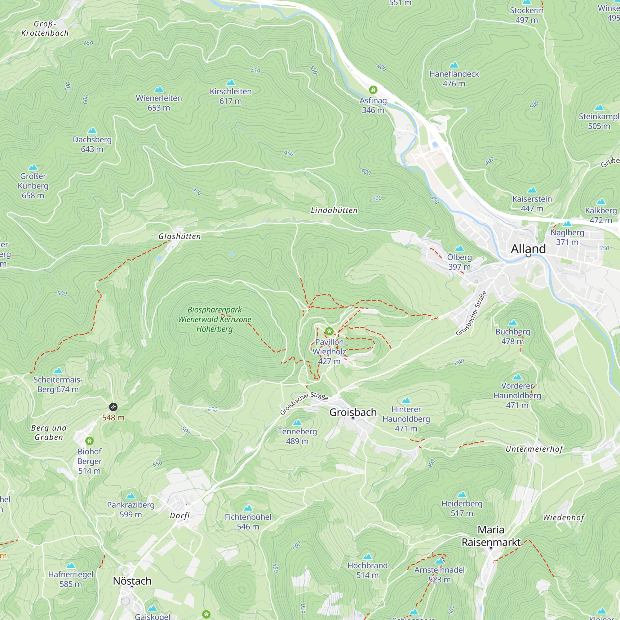 Wasserreservoir map