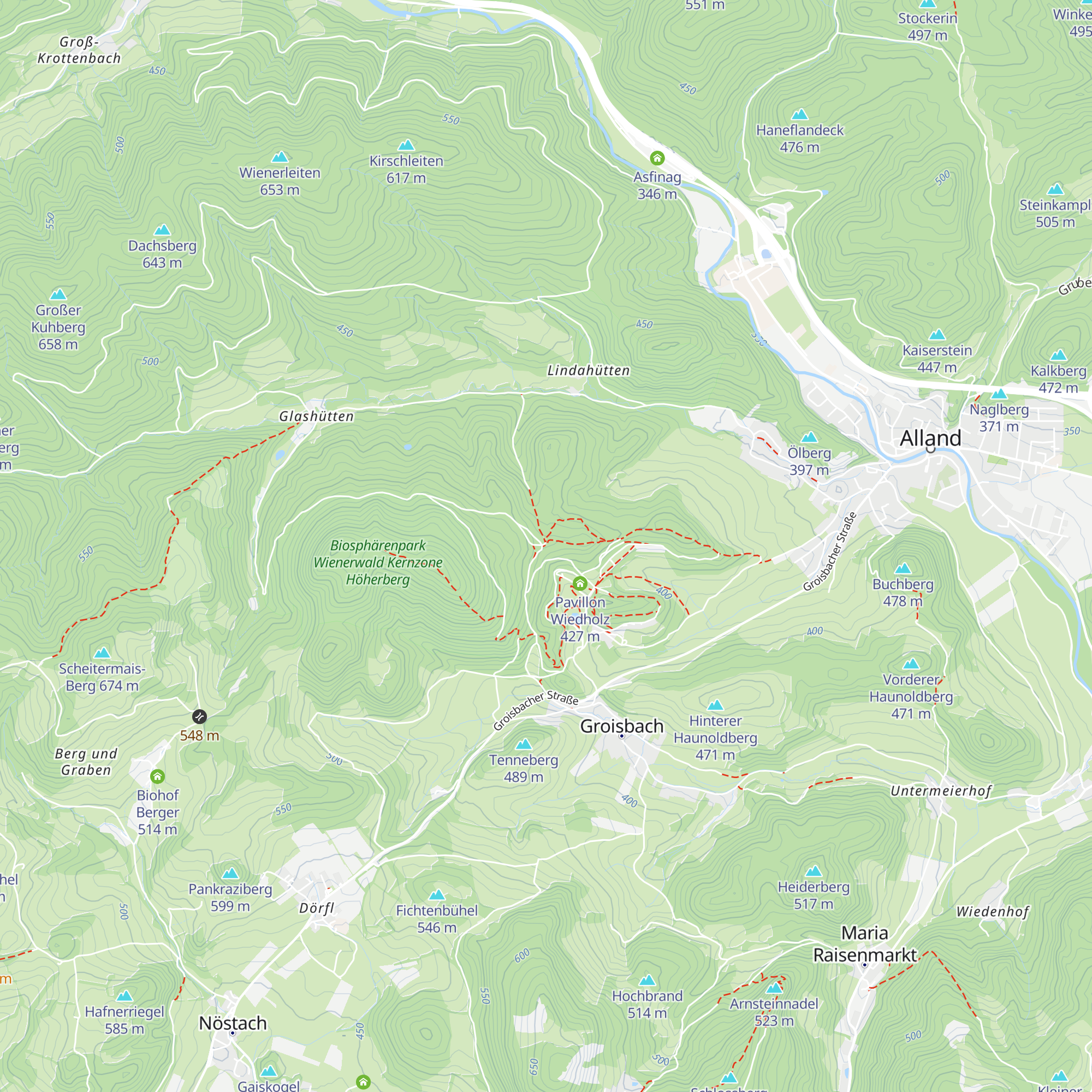 Wasserreservoir map