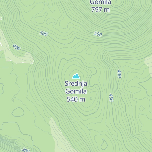 Map of Srednja Gomila