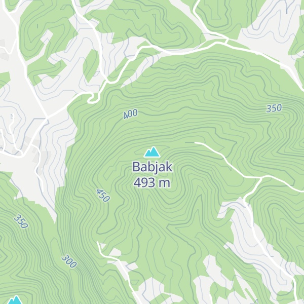 Map of Babjak