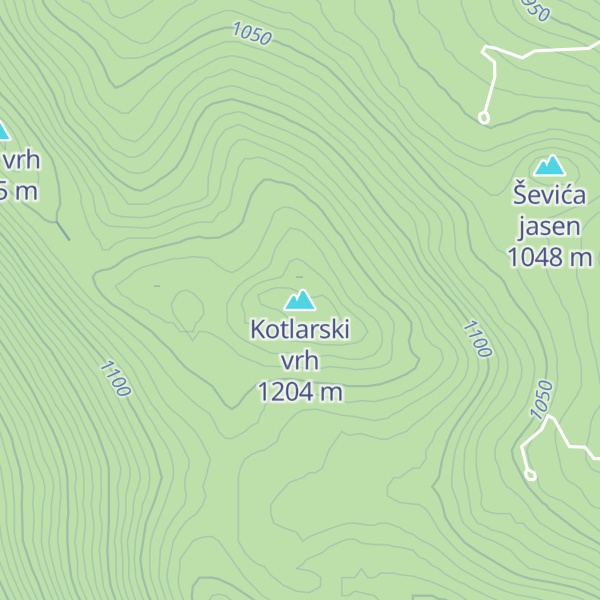 Map of Kotlarski vrh