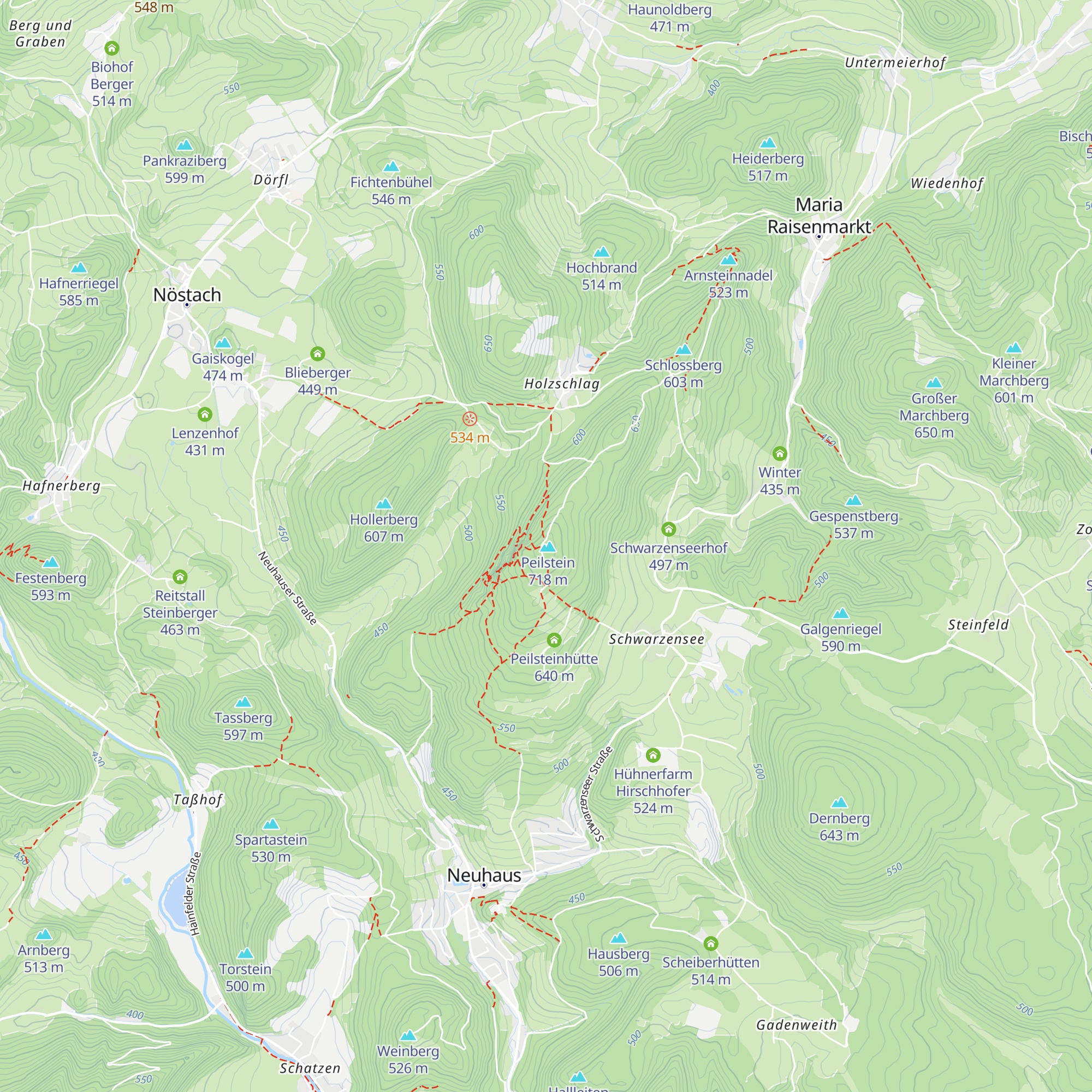 Peilsteinhaus map