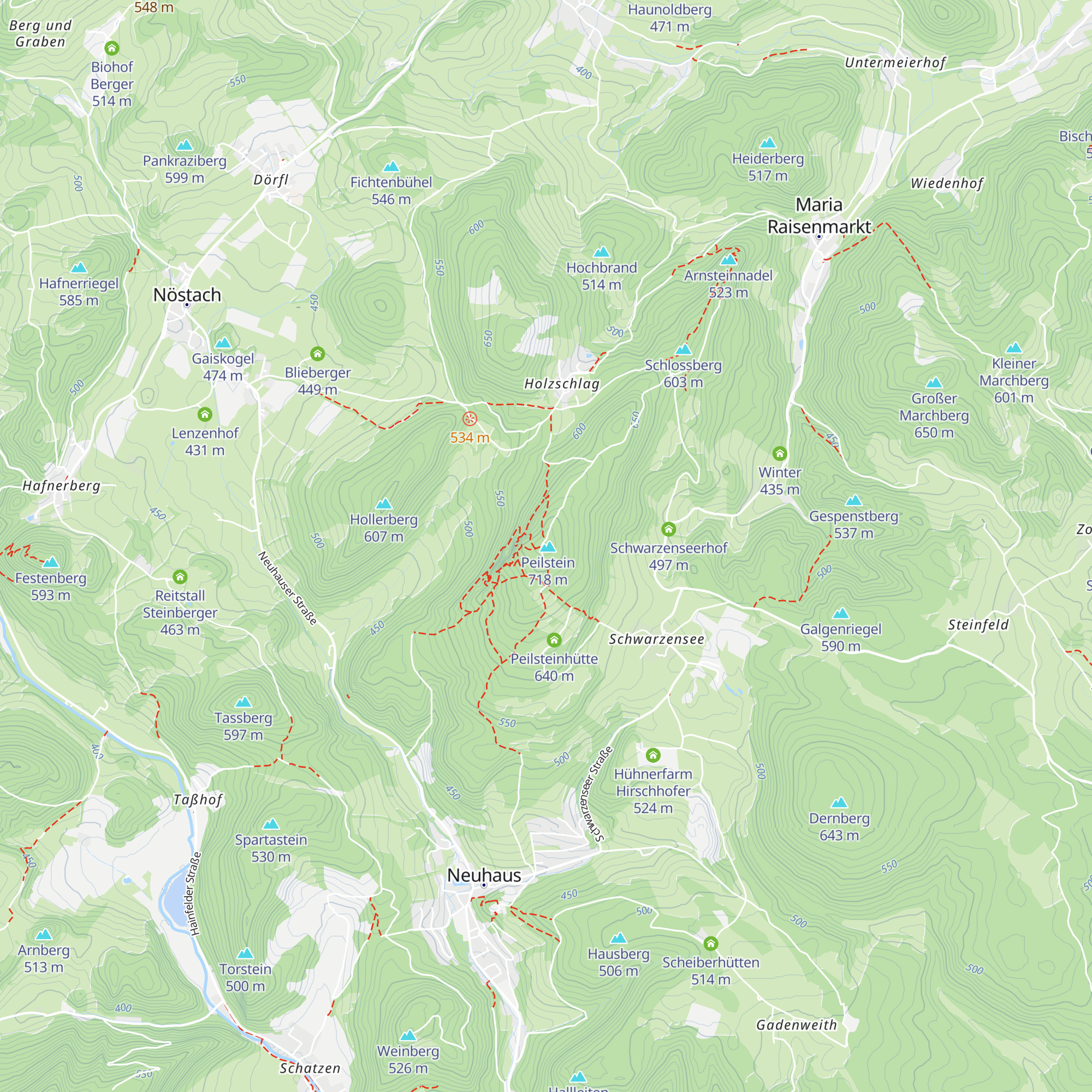 Peilsteinhaus map