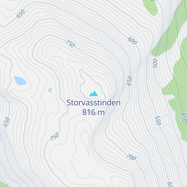 Map of Storvasstinden