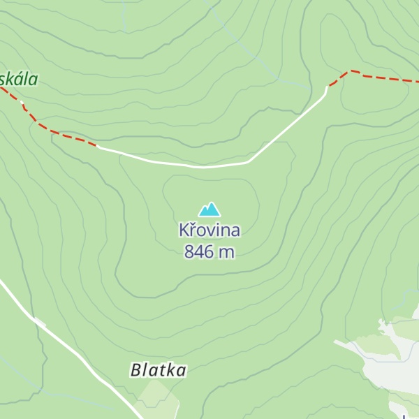 Map of Křovina