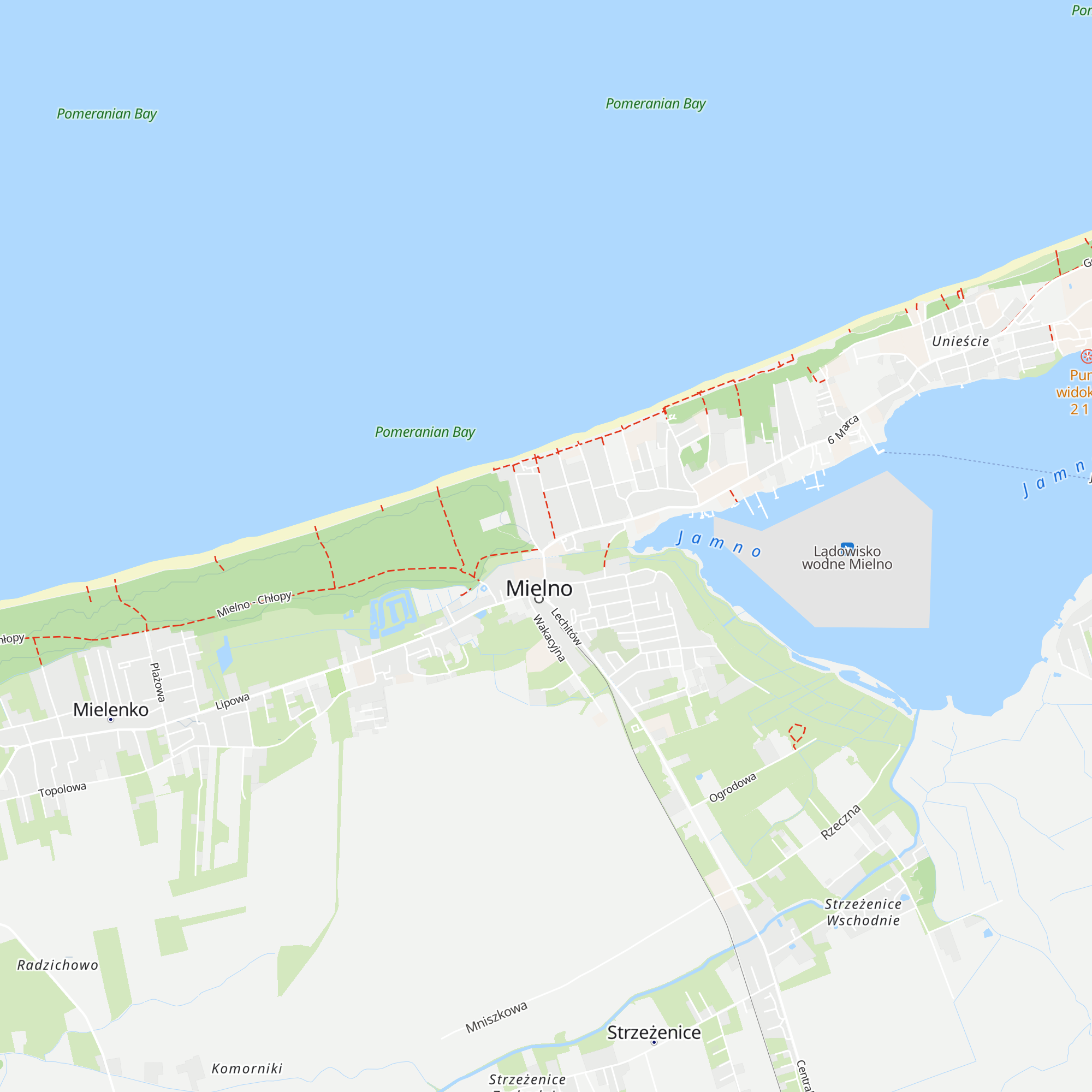 Lokalna Organizacja Turystyczna Mielno map