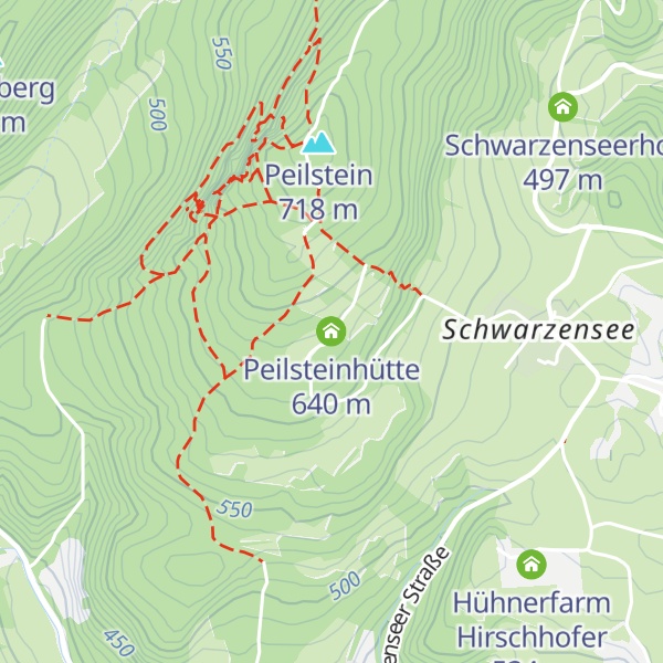 Map of Peilsteinhütte