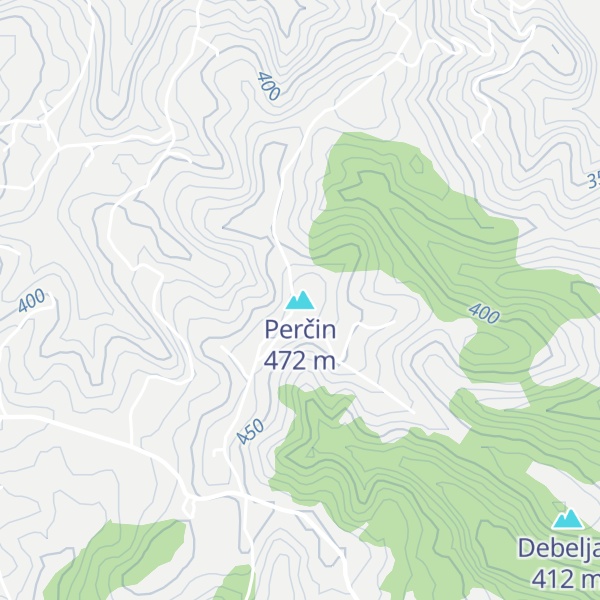 Map of Perčin