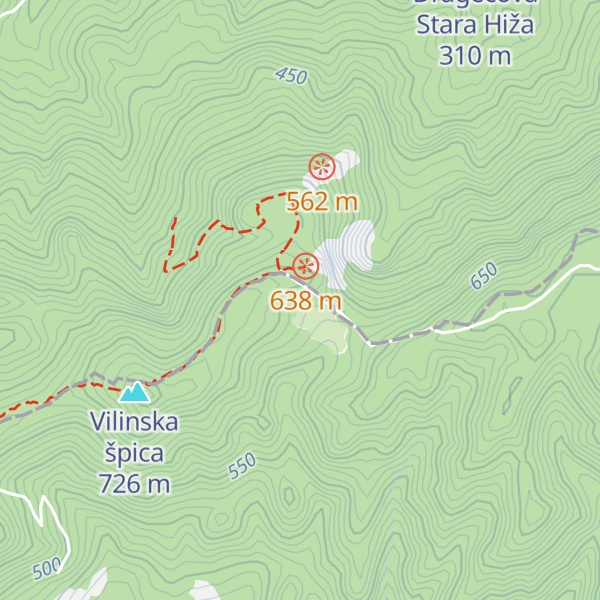 Map of Orhideja