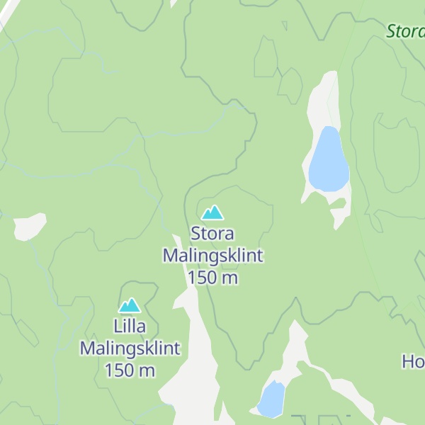 Map of Stora Malingsklint