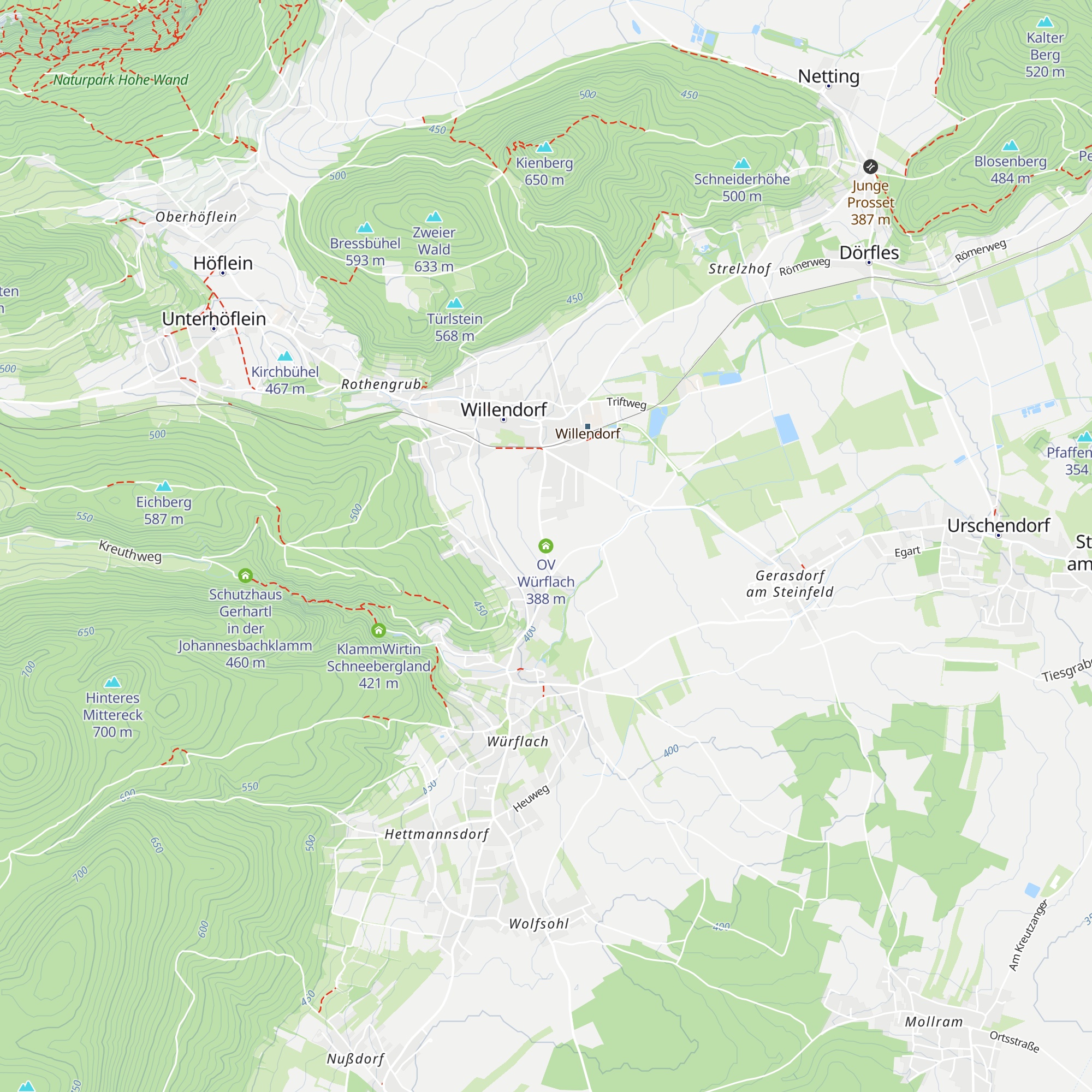 OV Würflach map