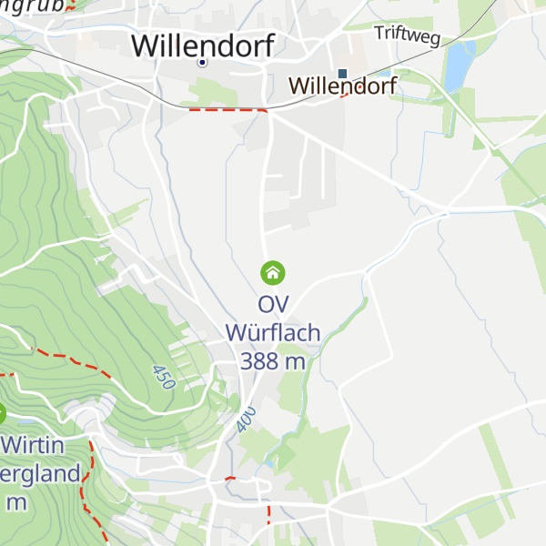 Map of OV Würflach