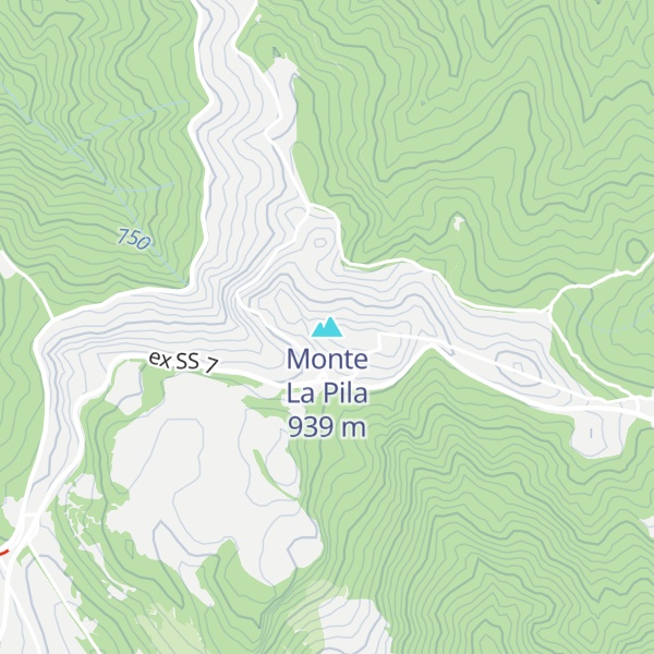 Map of Monte La Pila