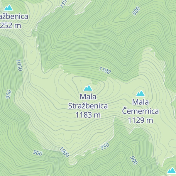 Map of Mala Stražbenica