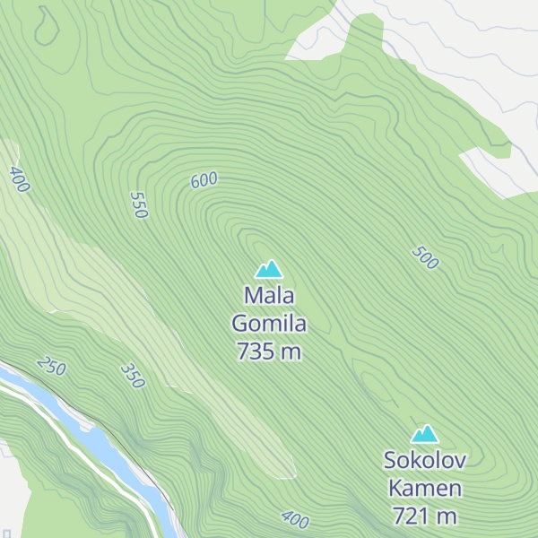 Map of Mala Gomila