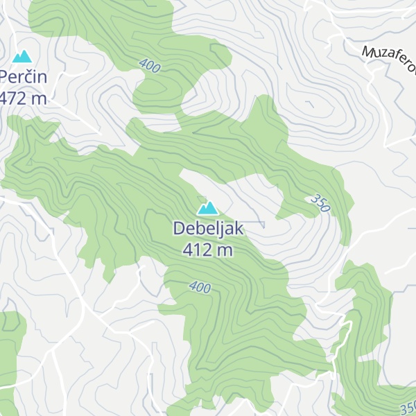 Map of Debeljak