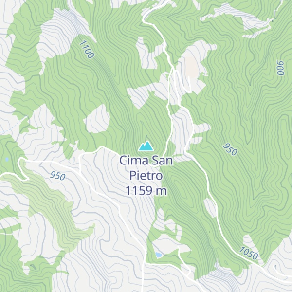 Map of Cima San Pietro