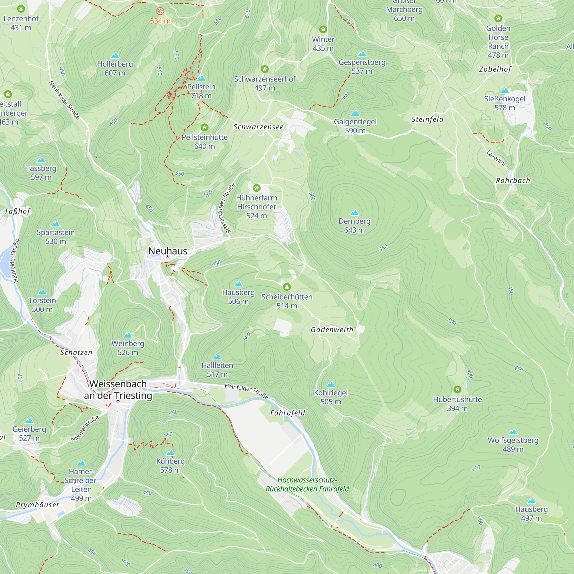 Scheiberhütten map