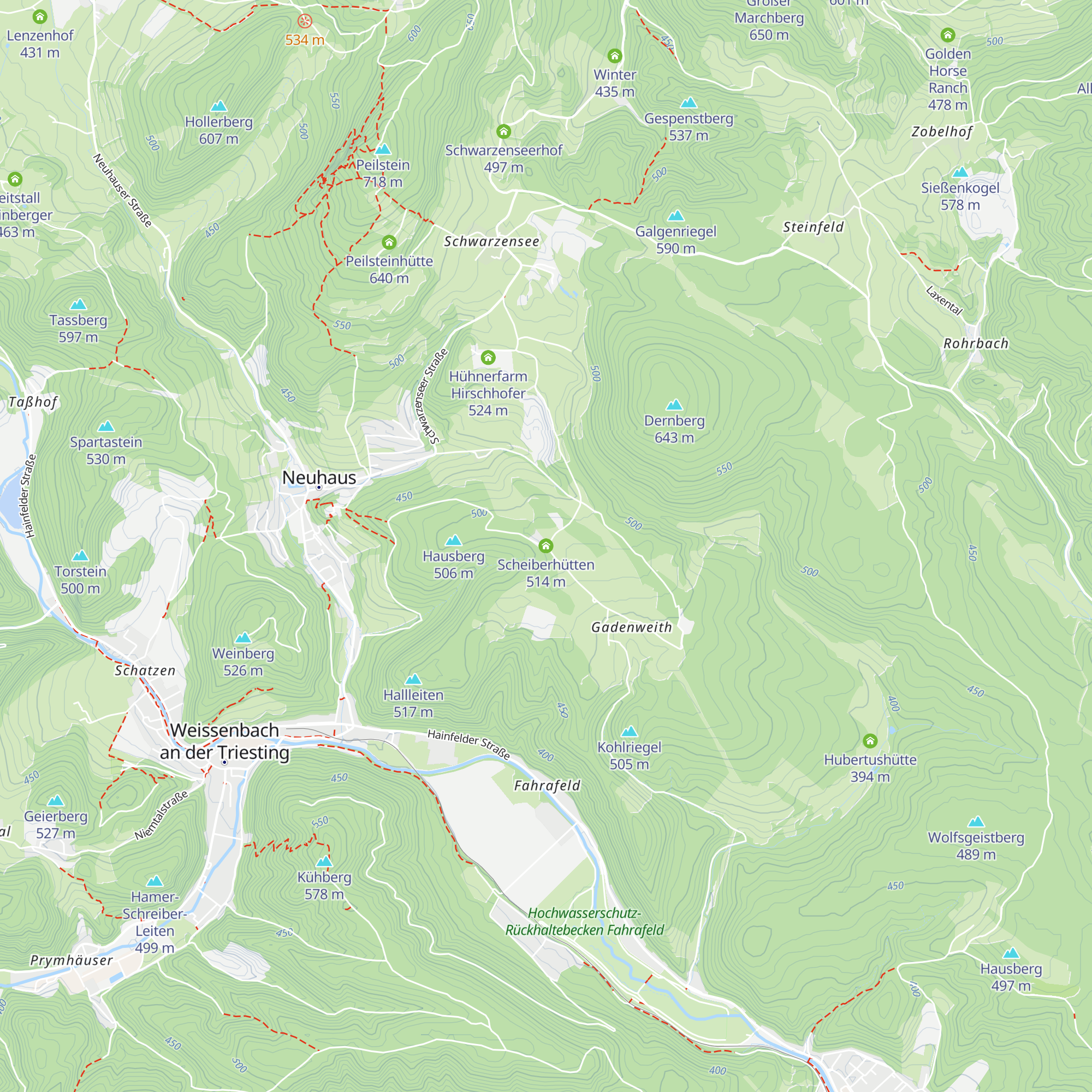 Scheiberhütten map