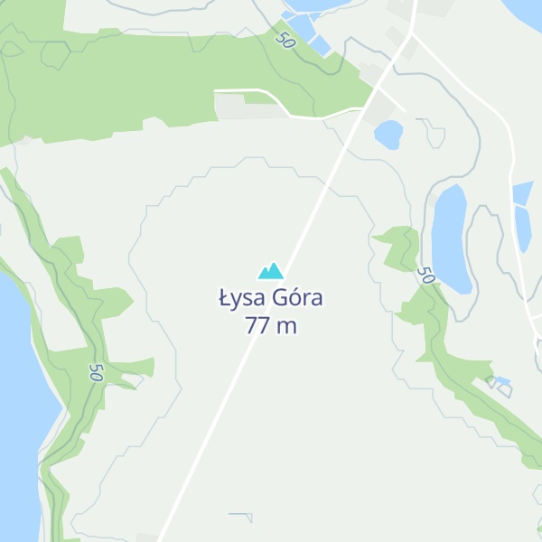 Map of Łysa Góra