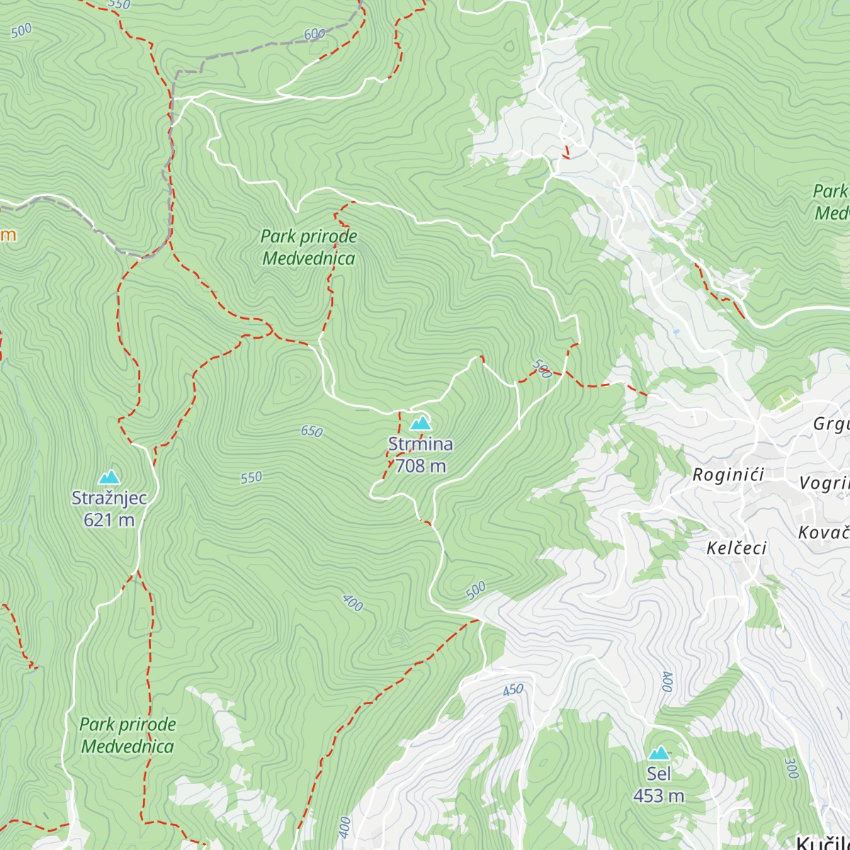 Planinarski dom "Lipa Rog" map