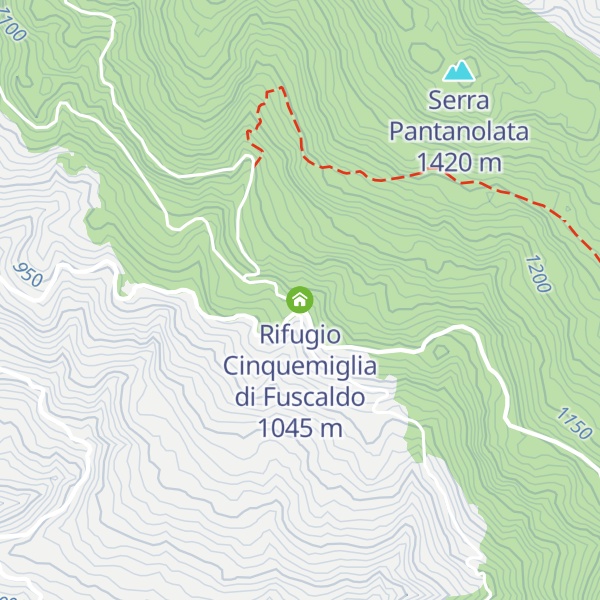 Map of Rifugio Cinquemiglia di Fuscaldo