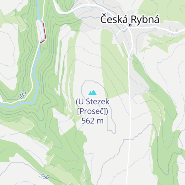 Map of (U Stezek [Proseč])