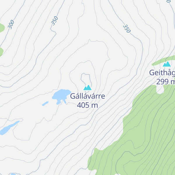 Map of Gállávárre