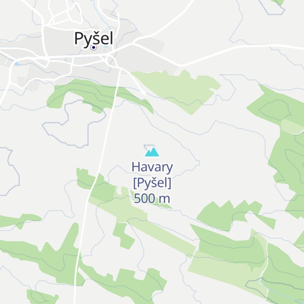 Map of Havary [Pyšel]