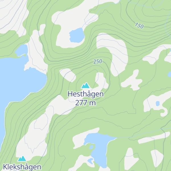 Map of Hesthågen