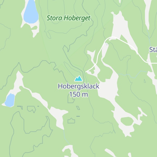 Map of Hobergsklack