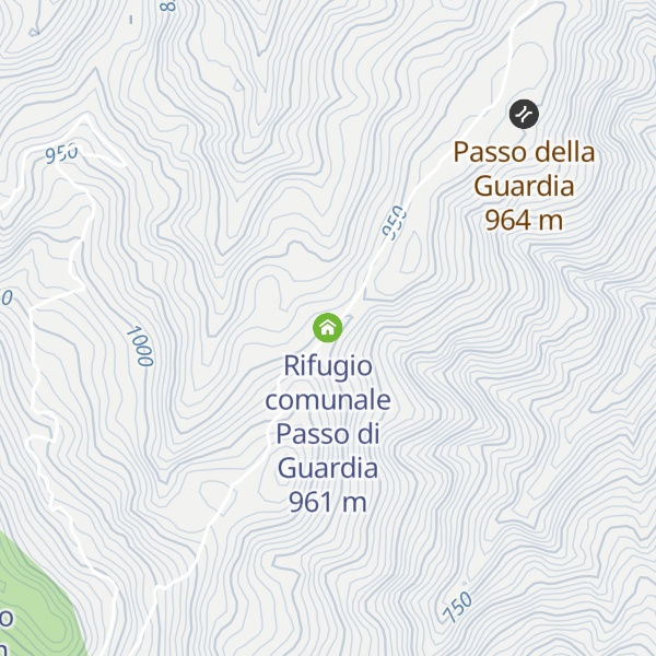 Map of Rifugio comunale Passo di Guardia