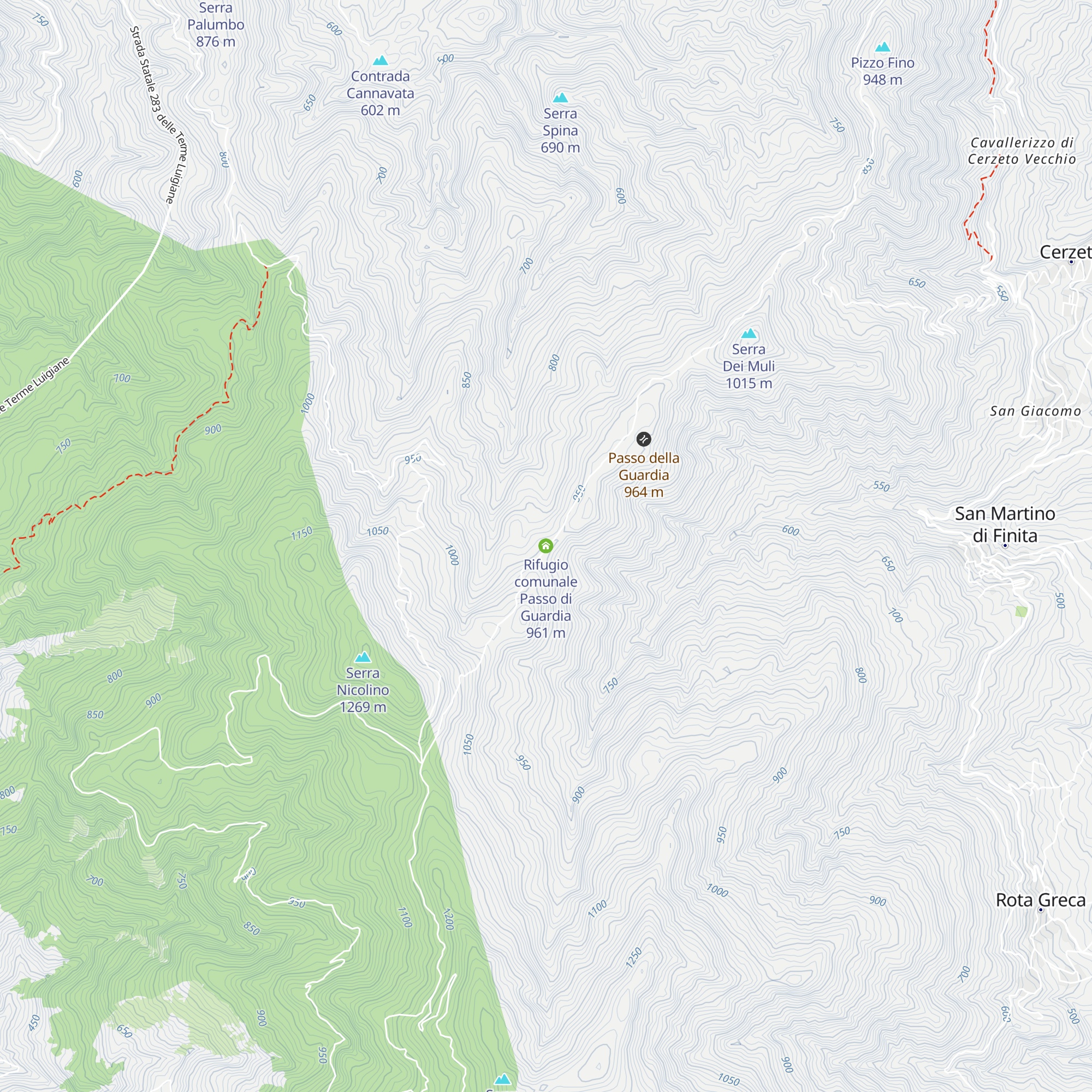 Rifugio comunale Passo di Guardia map