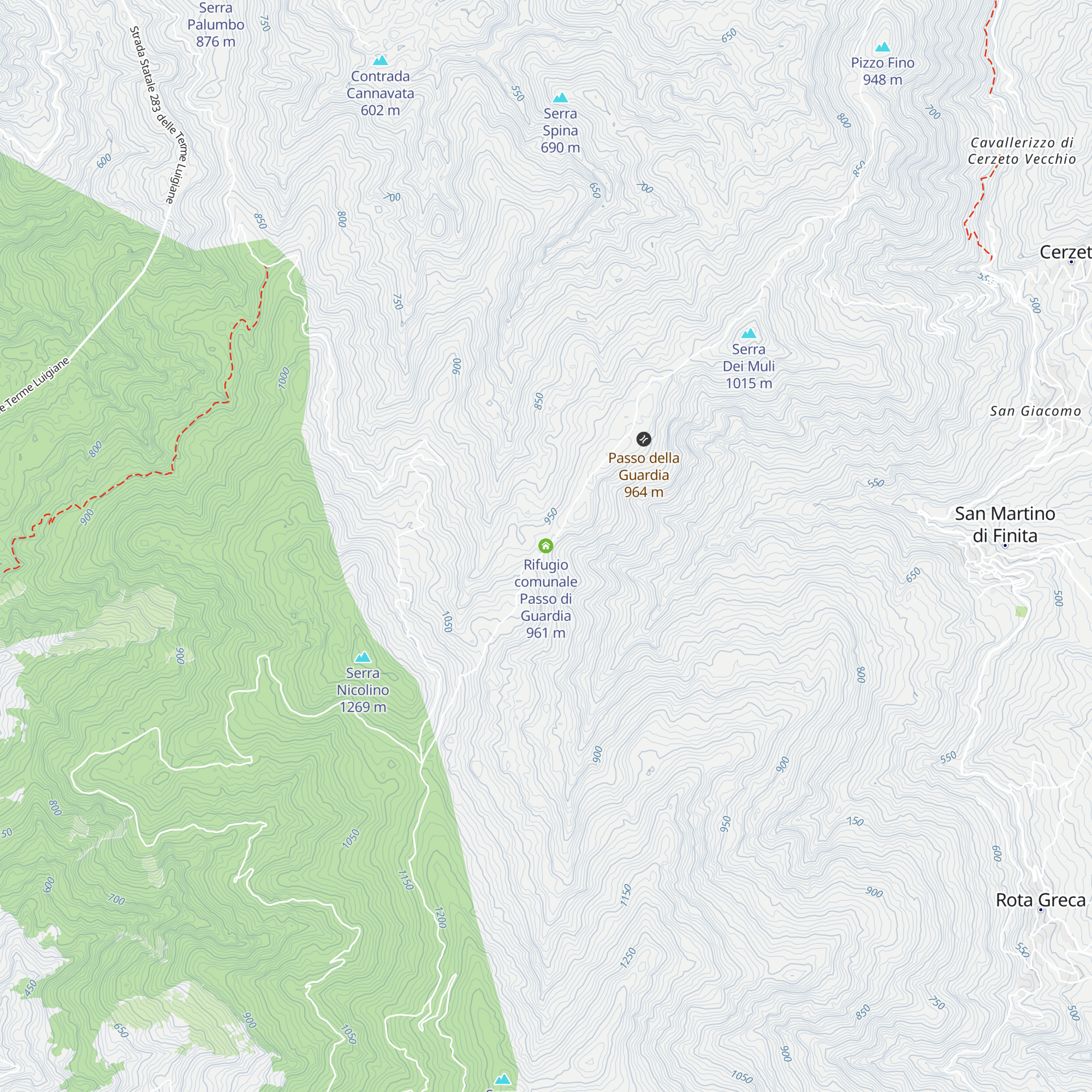 Rifugio comunale Passo di Guardia map