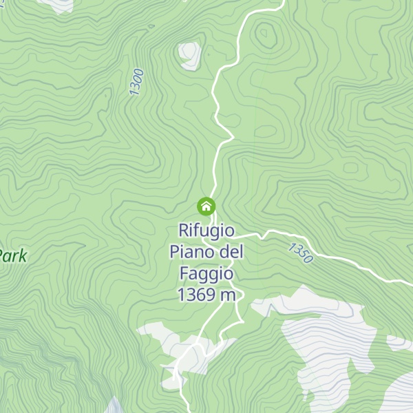 Map of Rifugio Piano del Faggio