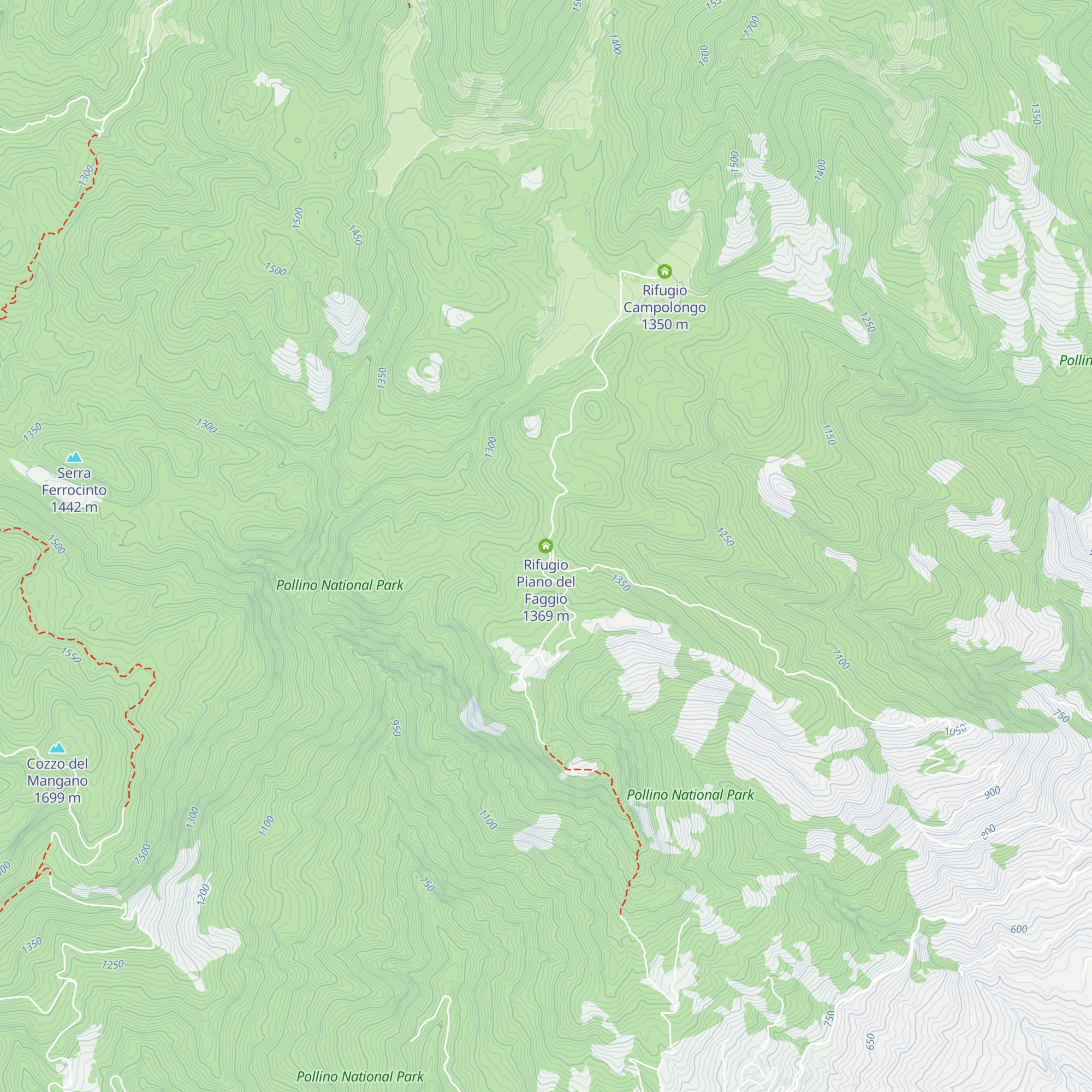 Rifugio Piano del Faggio map