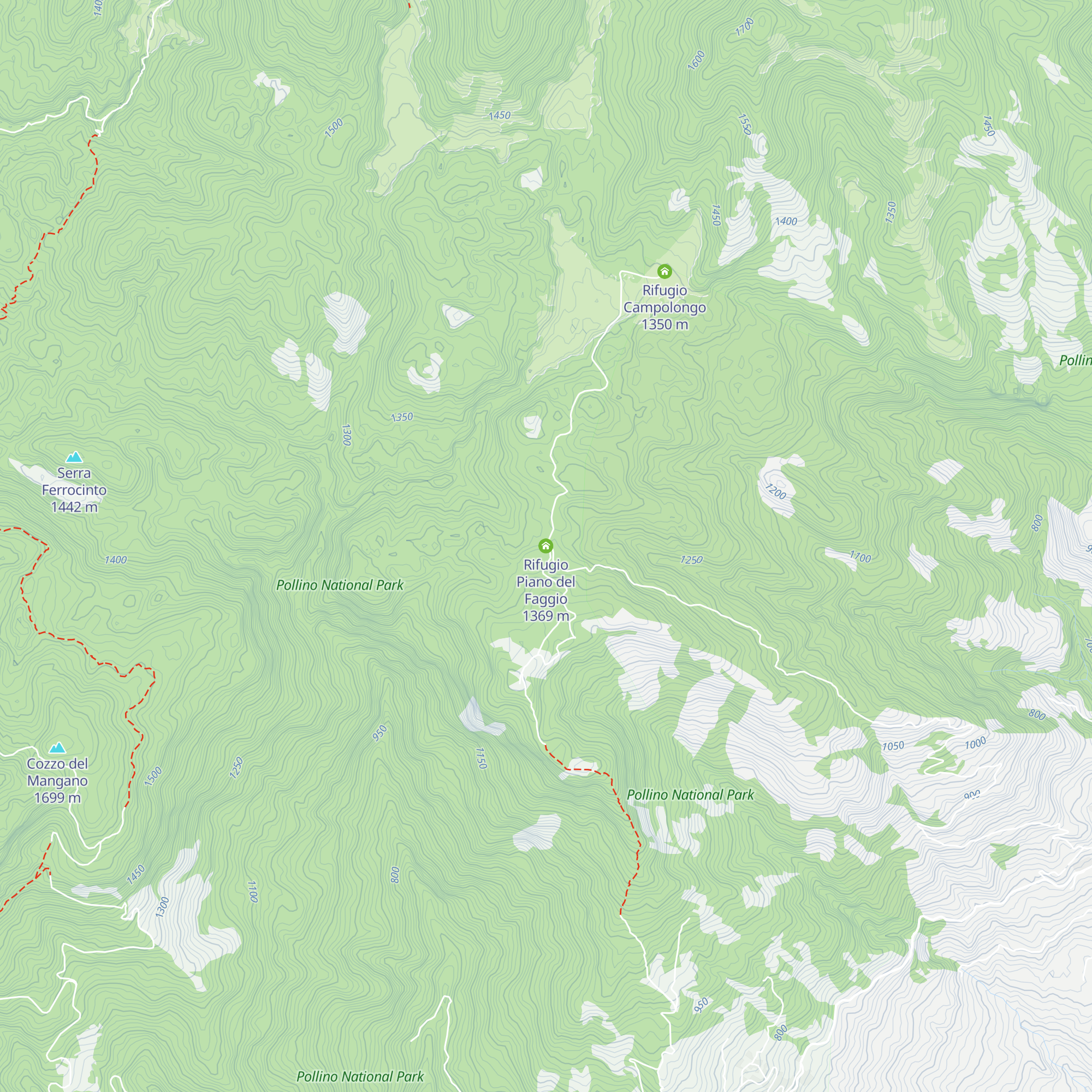 Rifugio Piano del Faggio map