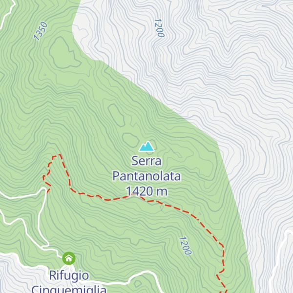Map of Serra Pantanolata