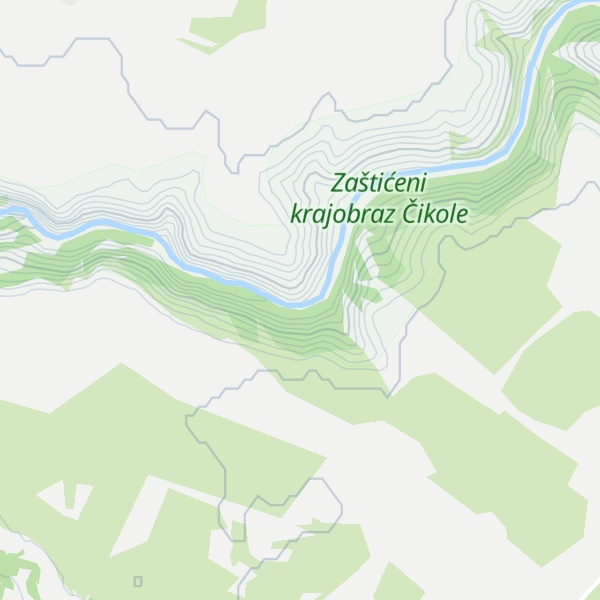 Map of Kraj ferrate Čikola