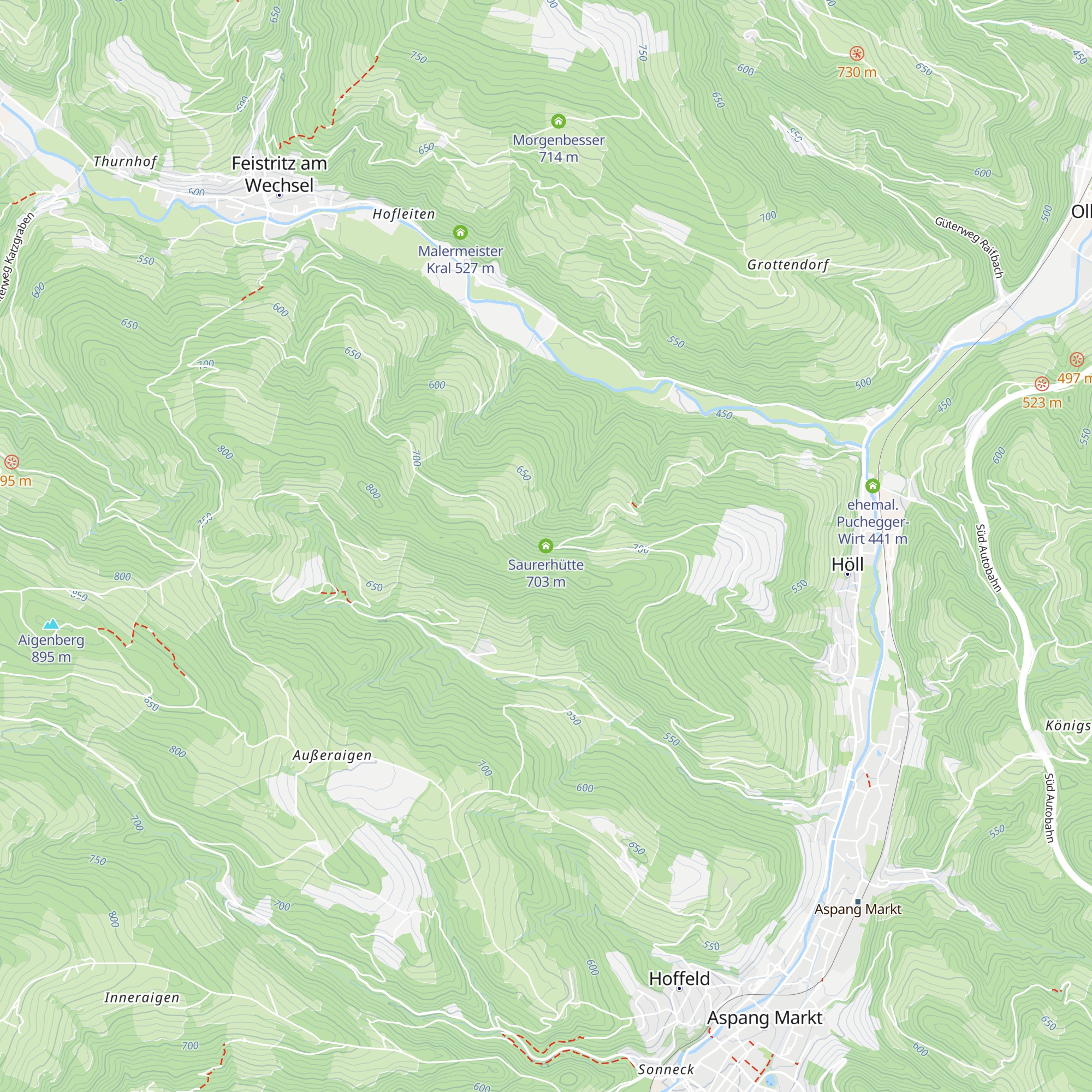 Saurerhütte map