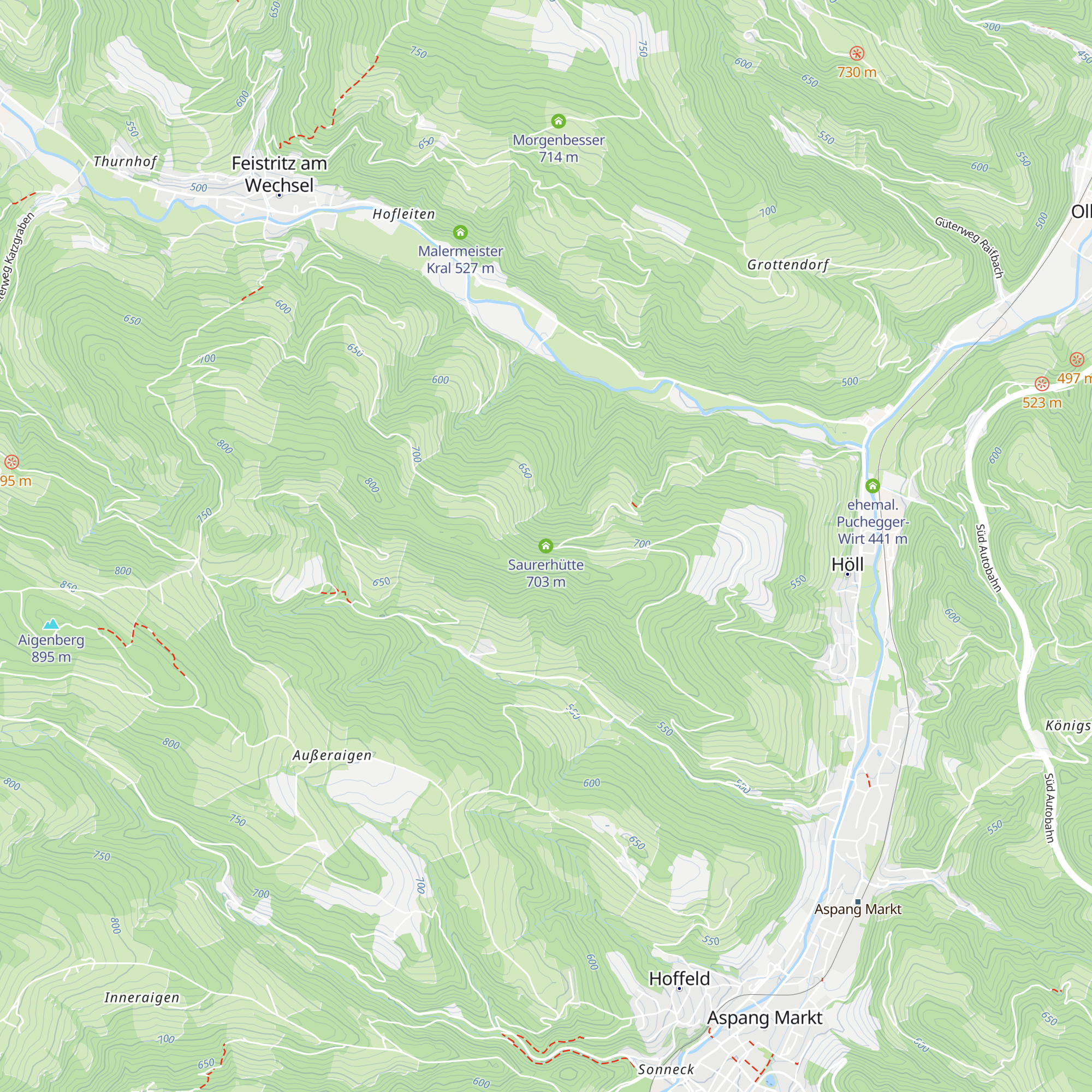 Saurerhütte map