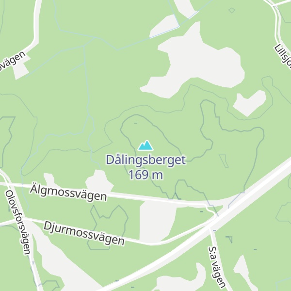 Map of Dålingsberget