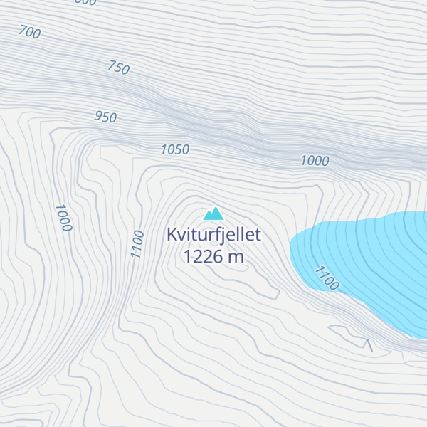 Map of Kviturfjellet